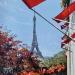 Painting Beautiful day in Paris by Rasa | Painting Figurative Urban Acrylic