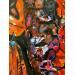 Gemälde Pocahontas von Caizergues Noël  | Gemälde Pop-Art Porträt Gesellschaft Pop-Ikonen Acryl Collage Posca