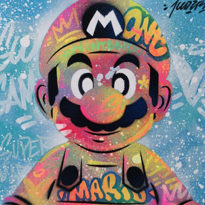 Gemälde Mario game von Kedarone | Gemälde Pop-Art Pop-Ikonen Graffiti Acryl