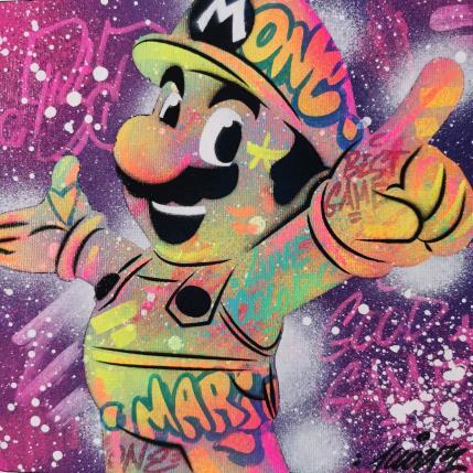 Gemälde Mario Youupi !  von Kedarone | Gemälde Pop-Art Acryl, Graffiti Pop-Ikonen