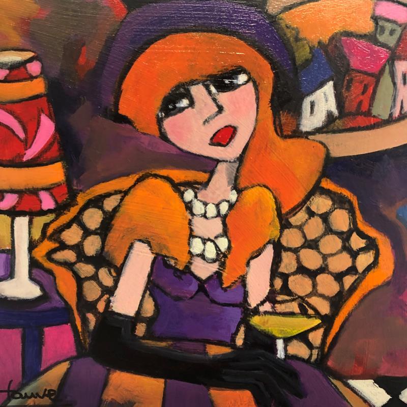 Painting Jolie dame  by Fauve | Painting Figurative Acrylic Life style, Pop icons