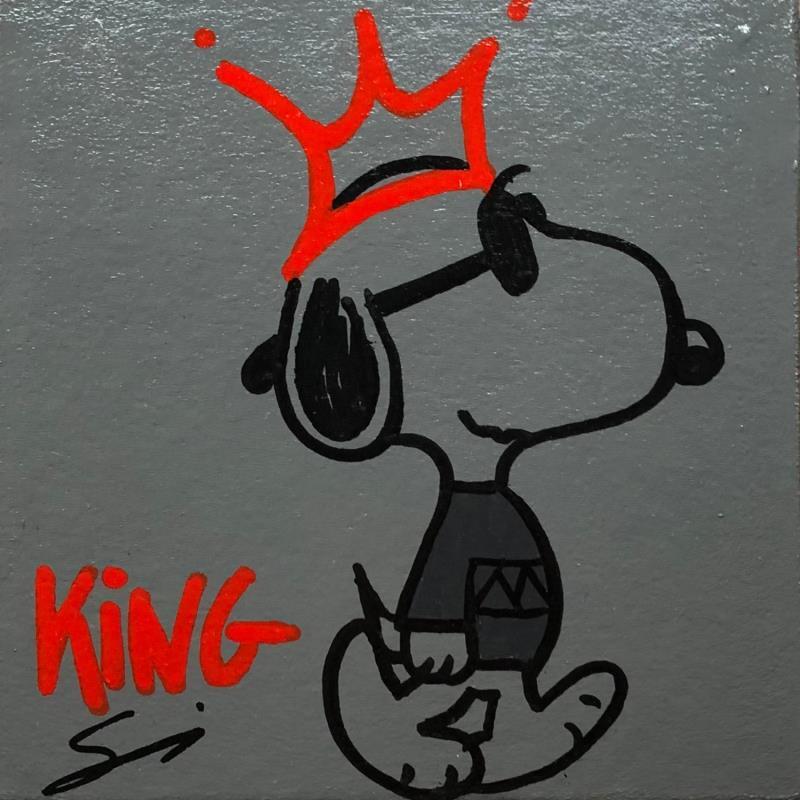 Painting NEW KING IN TOWN by Mestres Sergi | Painting Pop-art Pop icons Graffiti Acrylic