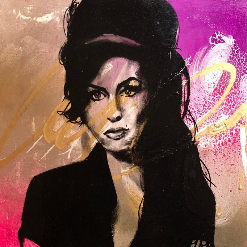 Painting AMY by Mestres Sergi | Painting Pop-art Acrylic, Graffiti Pop icons