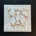 Gemälde Three Vases von Ryder Susan | Gemälde Figurativ Natur Stillleben Schwarz & Weiß Papier