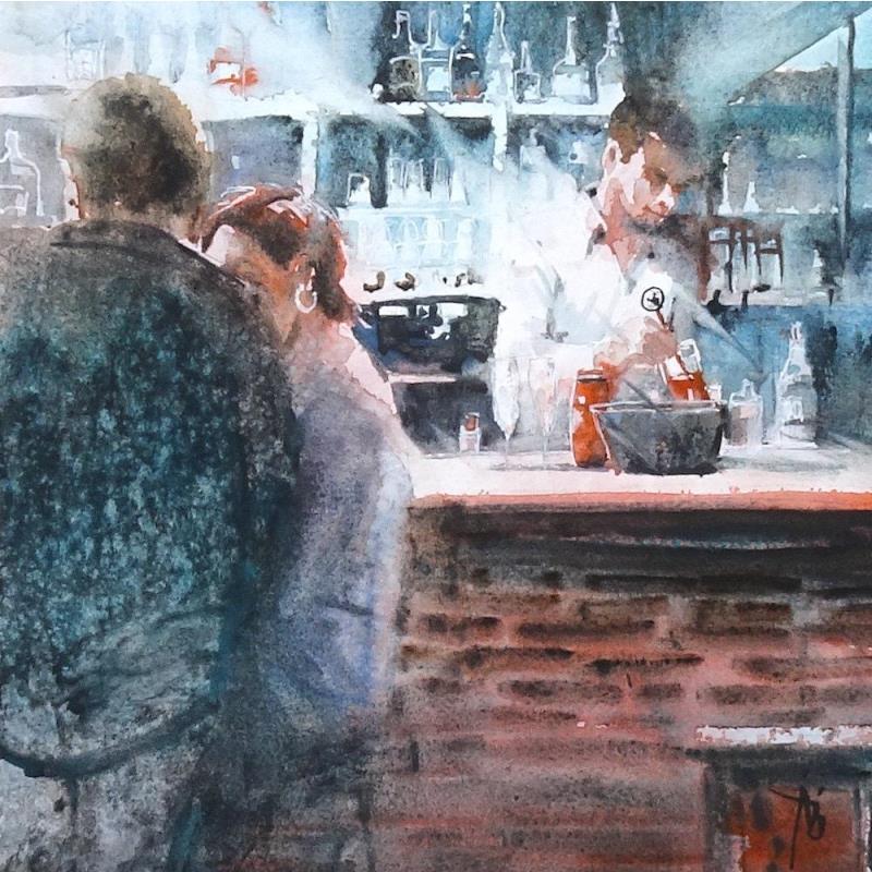 Peinture Cocktail épicé par Abbatucci Violaine | Tableau Figuratif Aquarelle