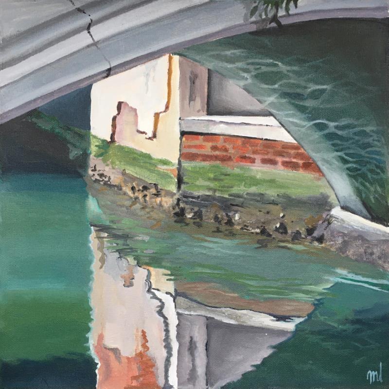 Gemälde Le Pont von Laplane Marion | Gemälde Figurativ Öl Pop-Ikonen, Urban