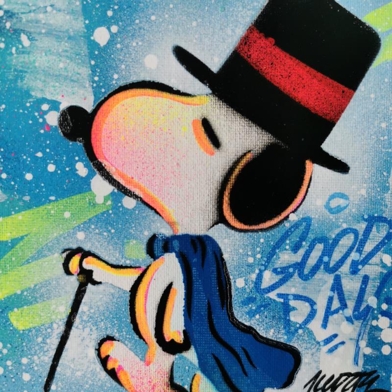 Gemälde Snoopy Picsou von Kedarone | Gemälde Pop-Art Acryl, Graffiti Pop-Ikonen