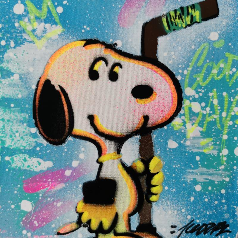 Gemälde Snoopy love ice  von Kedarone | Gemälde Pop-Art Acryl, Graffiti Pop-Ikonen