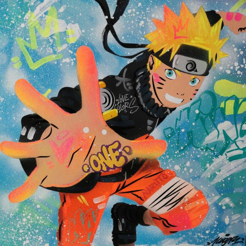 Gemälde Naruto one von Kedarone | Gemälde Pop-Art Pop-Ikonen Graffiti Acryl