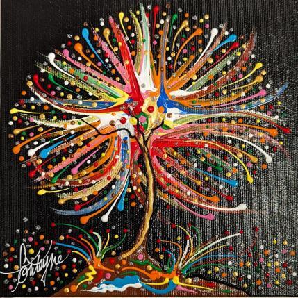 Peinture Un arbre Troyen par Fonteyne David | Tableau Figuratif Acrylique Minimaliste