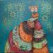 Peinture Jeanne et Valentin par Blais Delphine | Tableau Art Singulier Scènes de vie Acrylique Collage