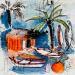 Peinture Exotique par Colombo Cécile | Tableau Art naïf Paysages Nature Scènes de vie Aquarelle Acrylique Collage Encre Pastel