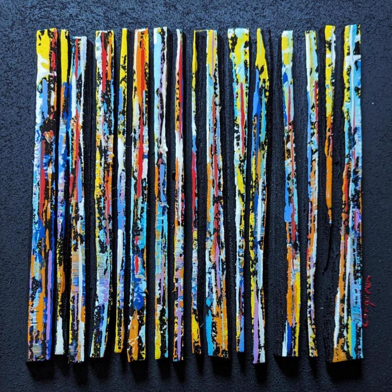 Painting Bc16 impression street multi by Langeron Luc | Painting Subject matter Wood Acrylic Resin
