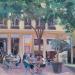 Painting Place du Griffon - Lyon by Sirope Rémy | Painting Figurative Life style Oil