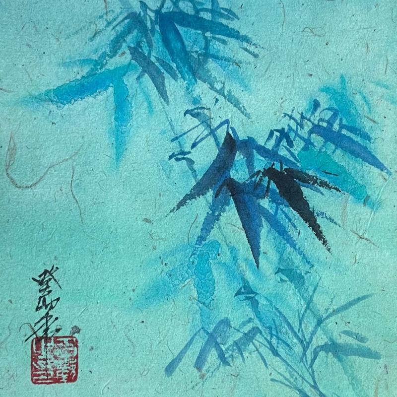Peinture F1 Bambou 105-20735-20240117-5 par Yu Huan Huan | Tableau Figuratif Nature Encre