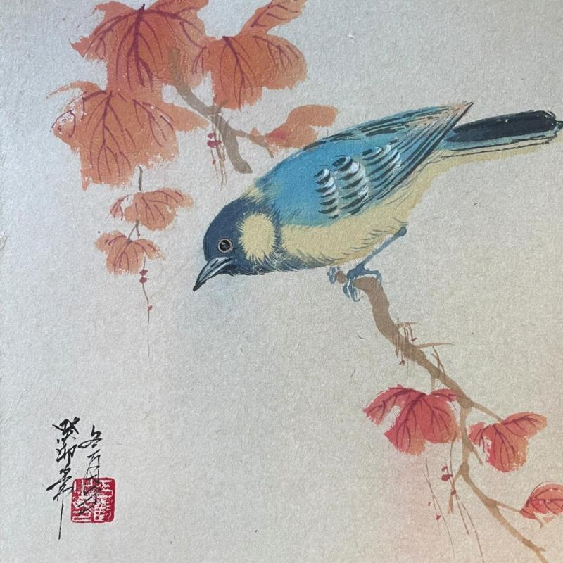 Gemälde F2 Bird  105-20735-20240117-7 von Yu Huan Huan | Gemälde Figurativ Natur Tiere Tinte