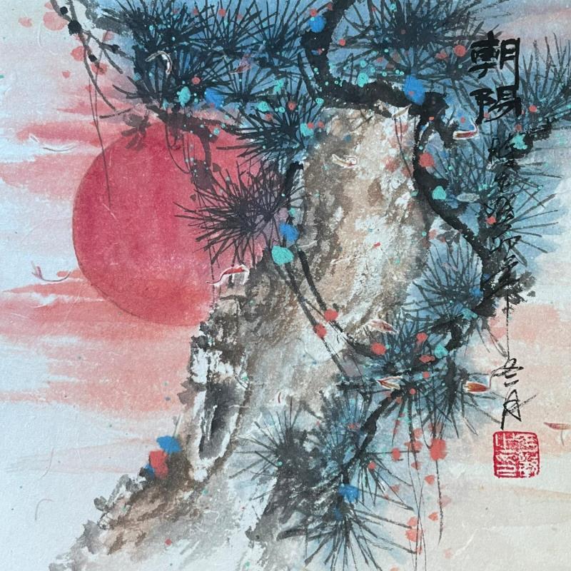 Painting F2 Sunrise  105-20735-20240117-9 by Yu Huan Huan | Painting Figurative Nature Ink
