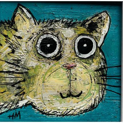 Painting Coucou by Maury Hervé | Painting Raw art Ink, Posca, Sand Animals