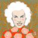 Painting Marilyn #3 by Alie Loizel | Painting Figurative Portrait Cinema Acrylic