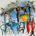 Gemälde Les 2 rougets von Colombo Cécile | Gemälde Naive Kunst Landschaften Natur Alltagsszenen Aquarell Acryl Collage Tinte Pastell