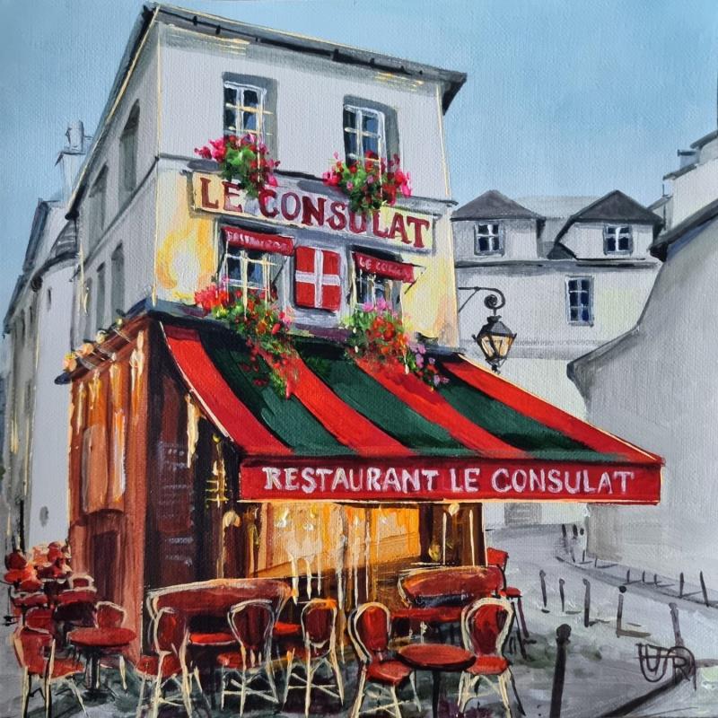 Painting Le Consulat by Rasa | Painting Figurative Urban Acrylic