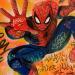 Peinture SPIDER MAN FIGTH par Kedarone | Tableau Pop-art Icones Pop Graffiti Acrylique