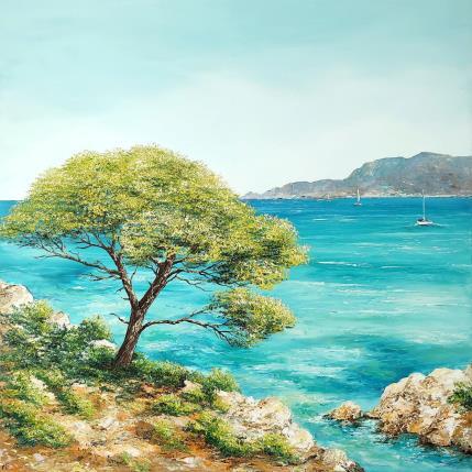 Gemälde Couleurs naturelles von Blandin Magali | Gemälde Figurativ Öl Landschaften