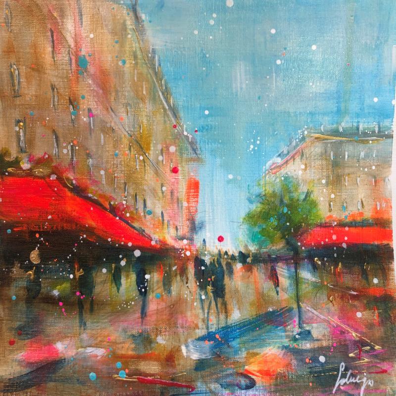 Painting Paris Sunday by Solveiga | Painting Acrylic