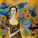 Gemälde Bella donna von Sundblad Silvina | Gemälde Figurativ Acryl Pastell