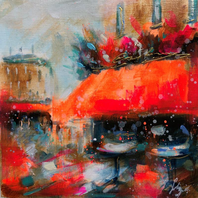 Gemälde Café Rouge  von Solveiga | Gemälde Acryl