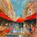 Painting Mon Paris  by Solveiga | Painting Acrylic