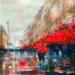 Painting Rue St Dominique  by Solveiga | Painting Acrylic