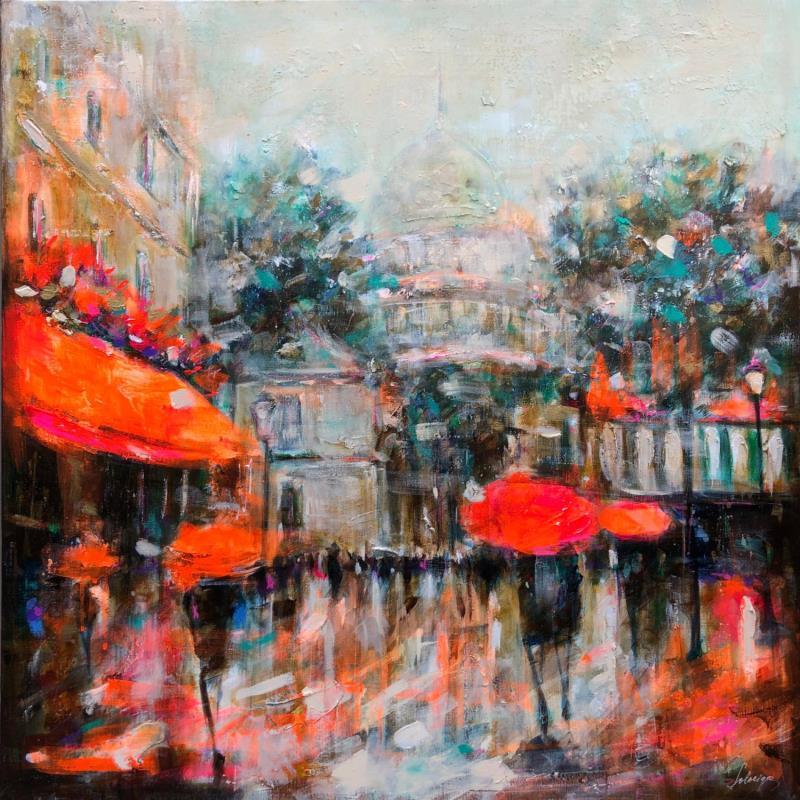 Painting Paris by Solveiga | Painting Acrylic