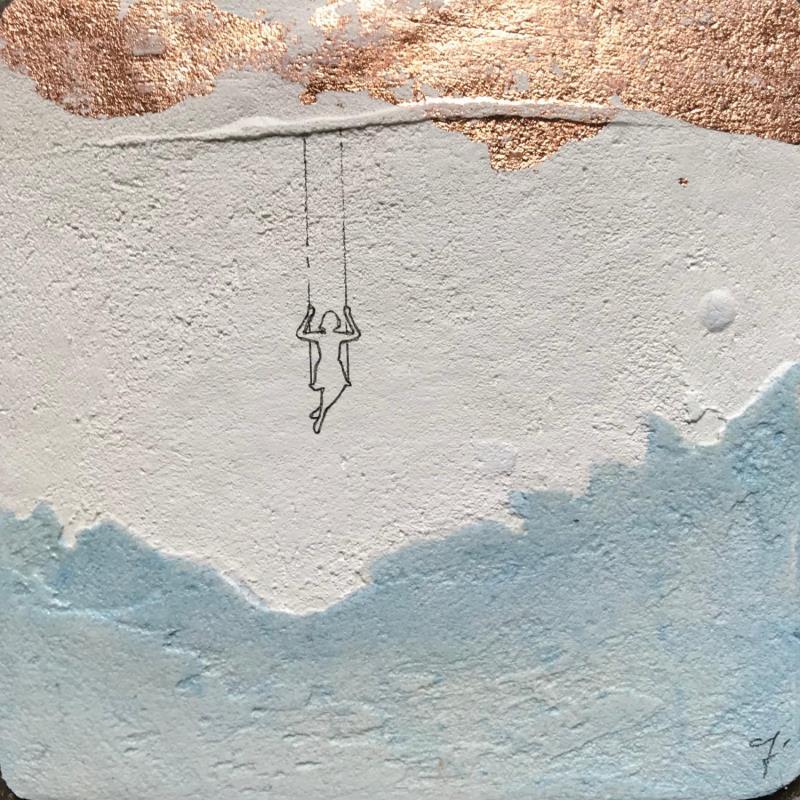 Painting ATTITUDE by Roma Gaia | Painting Subject matter Minimalist Acrylic Sand