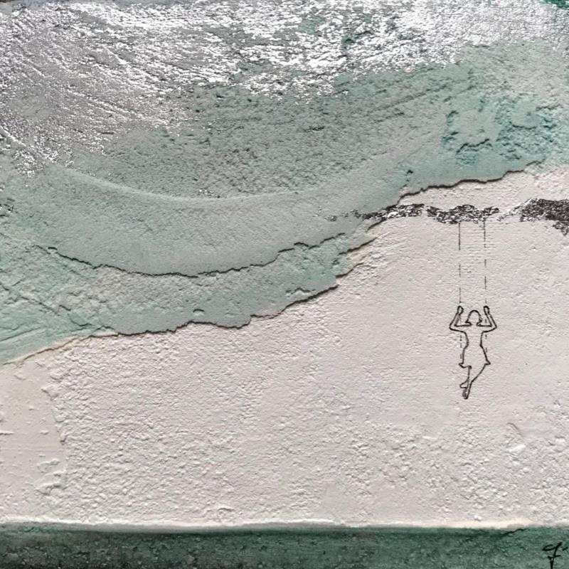 Painting LA VITA SEGRETA by Roma Gaia | Painting Subject matter Minimalist Acrylic Sand