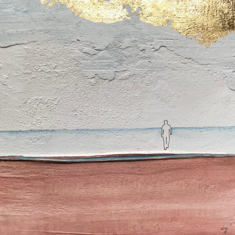 Painting CAMBIAMENTO by Roma Gaia | Painting Subject matter Minimalist Acrylic Sand