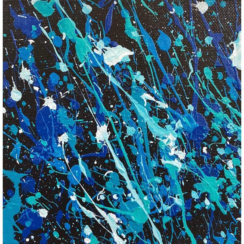 Gemälde Blue Breath von Luma | Gemälde Pop-Art Pop-Ikonen Graffiti Acryl