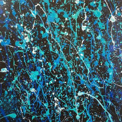 Gemälde Blue Summer von Luma | Gemälde Pop-Art Acryl, Graffiti Pop-Ikonen