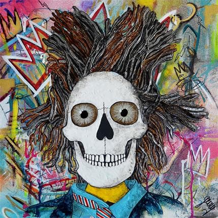 Painting BASQUIAT UNDERGROUND by Geiry | Painting Figurative Mixed Portrait, Pop icons