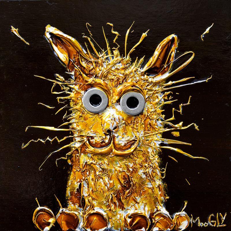 Painting Matinalus by Moogly | Painting Raw art Animals Cardboard Acrylic Resin Pigments