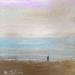 Peinture Automne plage des 3 digues  par Mahieu Bertrand | Tableau Figuratif Paysages Marine Métal