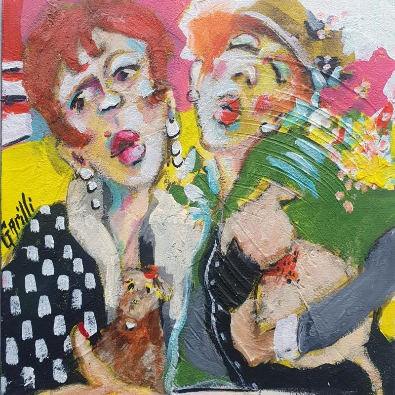 Painting  our best friends by Garilli Nicole | Painting Figurative Acrylic Life style, Pop icons