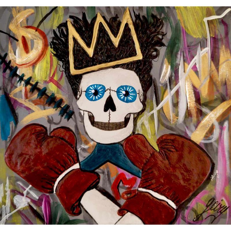 Peinture Basquiat par Geiry | Tableau Matiérisme