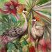 Painting Aigrette Chine by Geiry | Painting Subject matter
