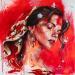 Painting Asiya by Istraille | Painting Street art Portrait Acrylic