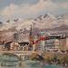 Gemälde Grenoble 1 von Lallemand Yves | Gemälde Figurativ Urban Acryl