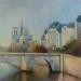 Painting Notre Dame by Jung François | Painting Figurative Landscapes Urban Oil
