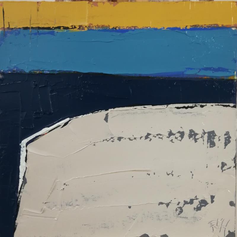 Painting pas de vagues by L'huillier Françis | Painting Abstract Landscapes Oil