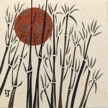 Painting Forêt de bambous by Jovys Laurence  | Painting Subject matter Sand Landscapes, Nature