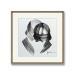 Peinture Time CXCIV par Nicol | Tableau Figuratif Portraits Minimaliste Noir & blanc Encre
